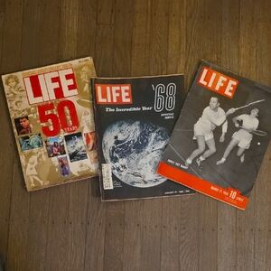 Life Magazine /Coffee Table Set Of 3 - Vintage Collection 1938/ 1969/ 1986